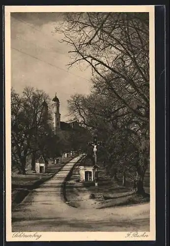 AK Schönenberg /Ellwangen, Blick in den Kapellenweg