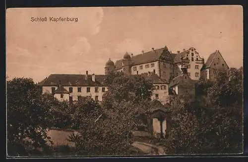 AK Lauchheim, Blick auf Schloss Kapfenburg