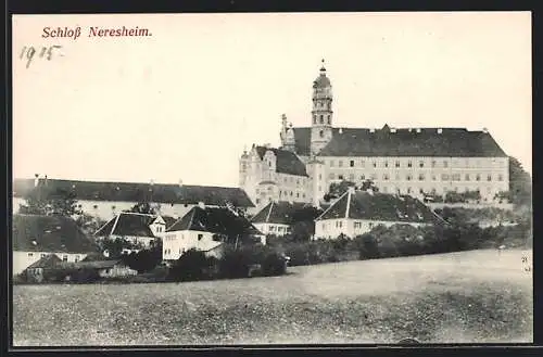 AK Neresheim, Blick auf das Schloss