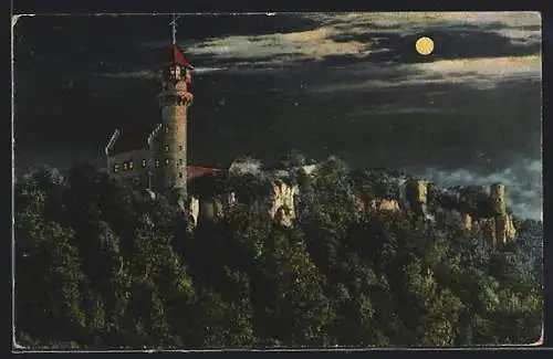 AK Teck, Burg im Mondschein