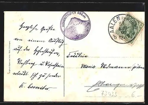 AK Hohenstaufen, Blick auf den Berg