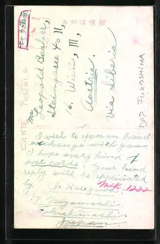 AK Fukoshima, Partie an einem Gedenkstein