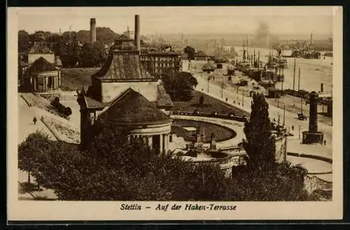 AK Stettin, Auf der Haken-Terrasse