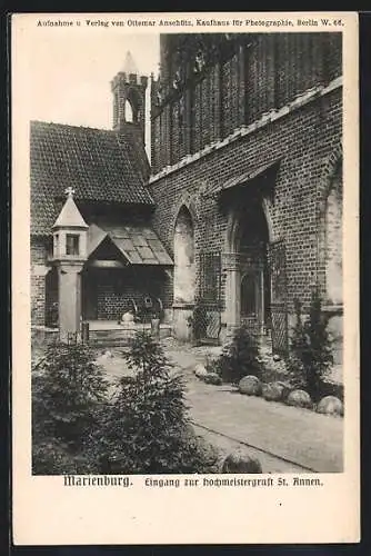 AK Marienburg-Malbork, Eingang zur Kirche
