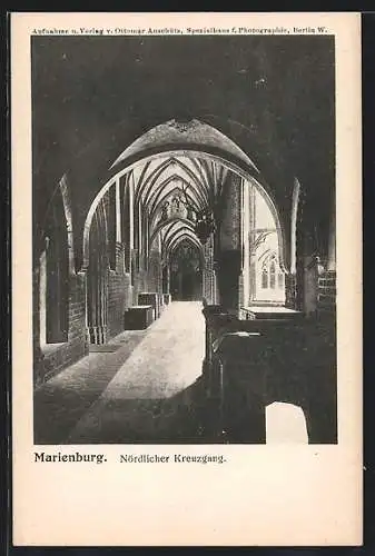 AK Marienburg / Malbork, Nördlicher Kreuzgang