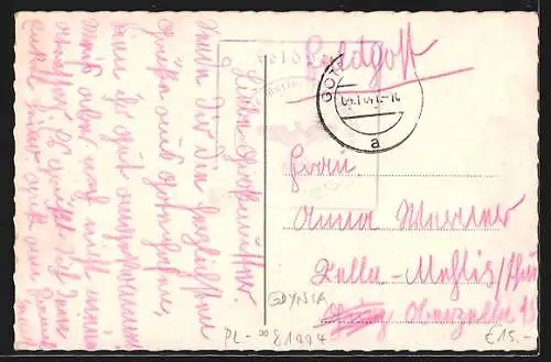 AK Gotenhafen, Platz mit Kirche