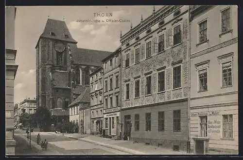 AK Thorn, Johanniskirche und Offizier-Casino