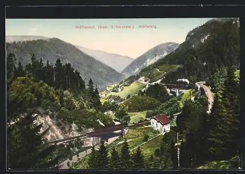 AK Höllental /Bad. Schwarzw., Blick auf den Höllsteig