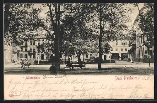 AK Bad Nauheim, Partie am Alicenplatz