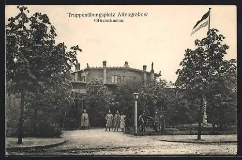 AK Altengrabow, Offizierkasino auf dem Truppenübungsplatz