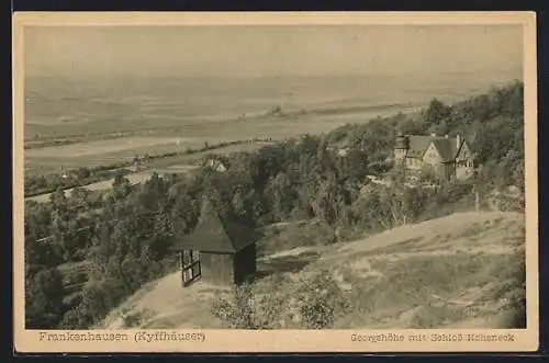 AK Frankenhausen (Kyffhäuser), Georgshöhe mit Schloss Hoheneck