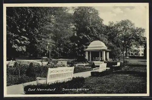 AK Bad Nenndorf, Sonnengarten mit Pavillon