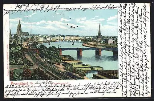 AK Alt-Frankfurt, Totalansicht mit Dom