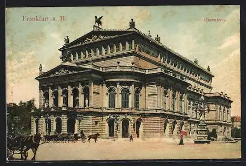 AK Frankfurt a. M., Opernhaus