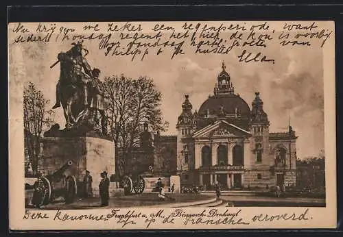 AK Frankfurt a. M., Bismarck-Denkmal