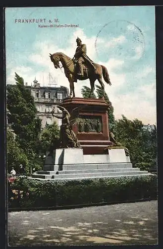 AK Frankfurt a. M., Kaiser-Wilhelm-Denkmal