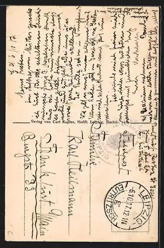 AK Leipzig, Altes Rathaus mit Strassenpartie