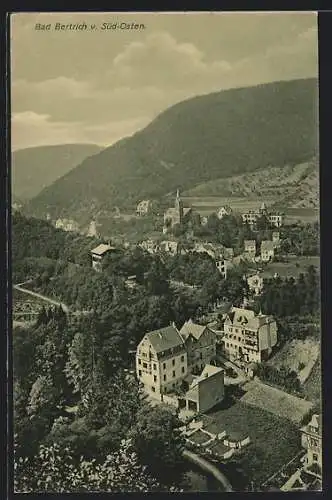 AK Bad Bertrich, Teilansicht mit Kirche von Süd-Osten