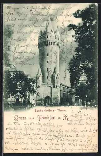AK Frankfurt a. M., Eschenheimer Turm