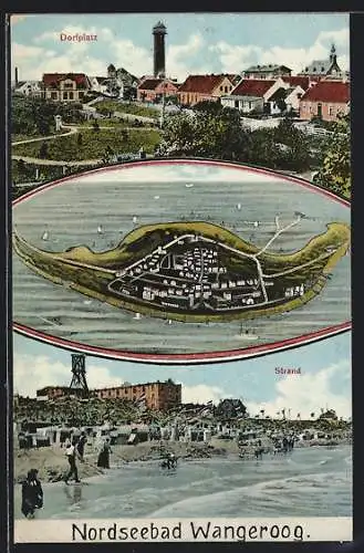 AK Wangeroog, Dorfplatz und Strand