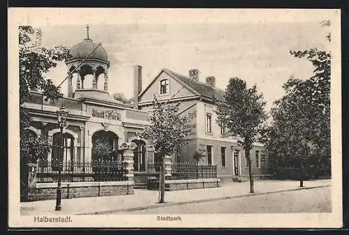 AK Halberstadt, Cafe Stadt-Park