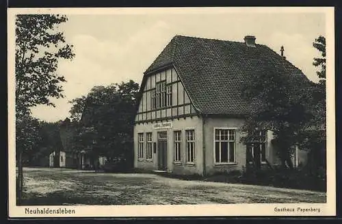 AK Neuhaldensleben, Gasthaus Papenberg