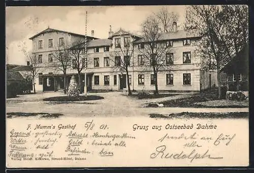 AK Dahme, Ostseebad, F. Mumm`s Gasthof