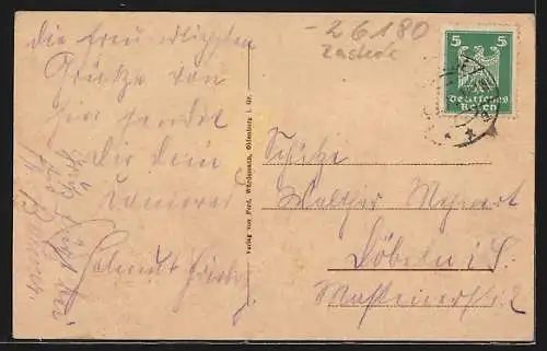 AK Neusüdende / Rastede, Gasthaus u. Handlung von Gerhard Ripken, Schule, Denkmal