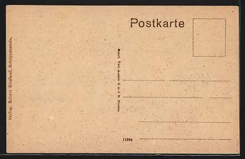 AK Schöppenstedt, Abelnkarre mit Kaiserl. Postamt, Strassenpartie mit Brunnen