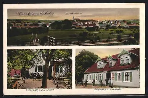 AK Giersleben /Anhalt, Restaurant von Ewald Jordan mit Gartenlokal