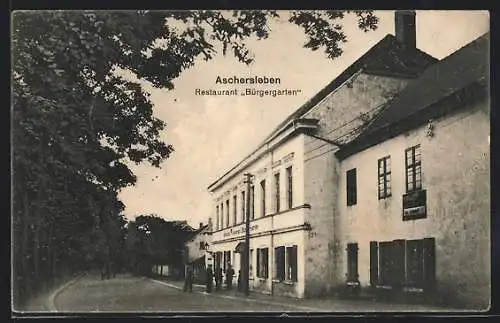 AK Aschersleben, Am Restaurant Bürgergarten