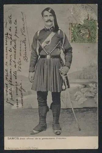 AK Samos, Sous officier de la gendarmerie Princière, Polizei