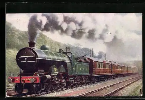 Künstler-AK Great Northern Railway, Bradford Express