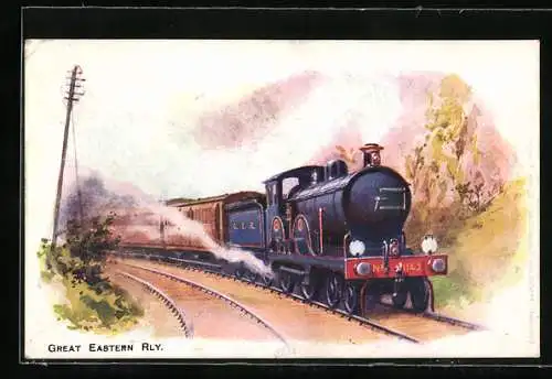 Künstler-AK Great Eastern Rly., englische Eisenbahn