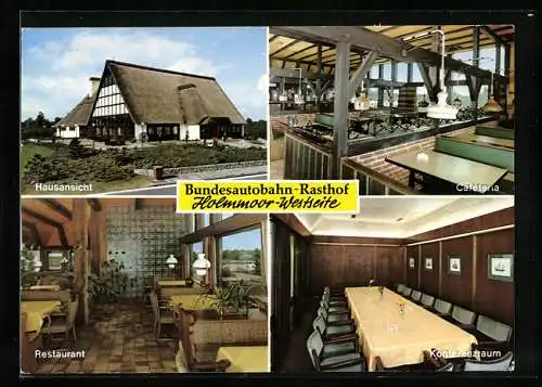 AK Bundesautobahn-Rasthof Holmmoor-Westseite, Restaurant, Caféteria, Konferenzraum