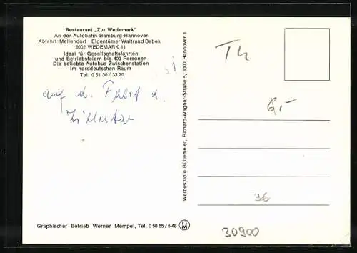 AK Wedemark, Restaurant Zur Wedemark