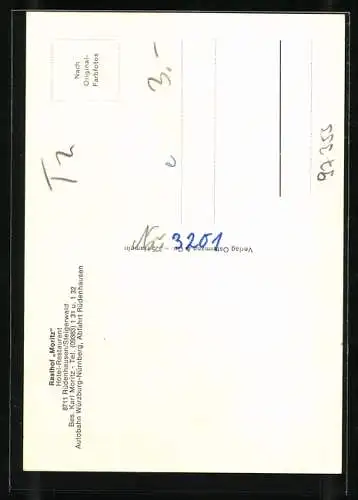 AK Rüdenhausen /Steigerwald, Rasthof Moritz, Bes. Karl Moritz