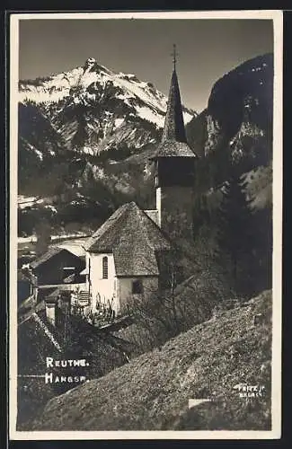 AK Reuthe /Hangsp., Ortsansicht mit Kirche