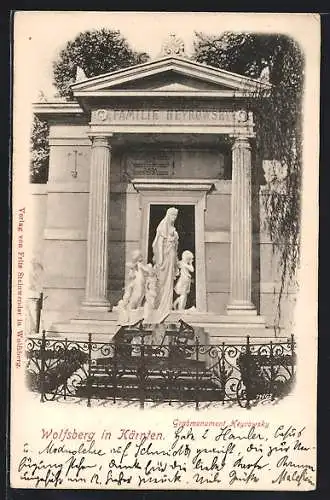 AK Wolfsberg in Kärnten, Grabmonument Heyrowsky