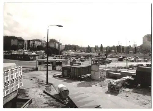 Fotografie Ansicht Berlin, Gelände des ehemaligen Potsdamer Bahnhof, Baustelle