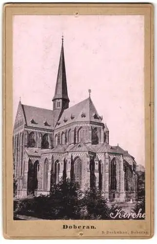 Fotografie B. Beckmann, Doberan, Ansicht Bad Doberan, Blick auf die Kirche