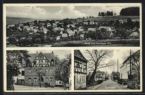 AK Horbach / Ww., Gasthaus von Egid. Girmann, Dorfstrasse