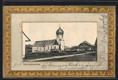 Präge-AK Hinterzarten, Ansicht der Kirche