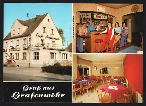 AK Grafenwöhr, Parkhotel Café-Restaurant Haifischbar, Alte Amberger Strasse 41