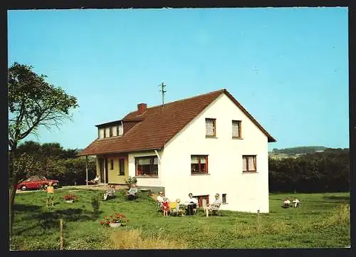 AK Brimingen /Kreis Bitburg, Hotel-Pension Café Lachergarten