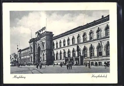 AK Magdeburg, Partie am Hauptbahnhof