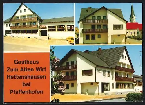 AK Hettenshausen, Gasthaus zum alten Wirt