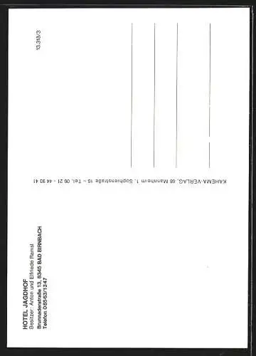 AK Bad Birnbach, Hotel Jagdhof, Brunnaderstrasse 13