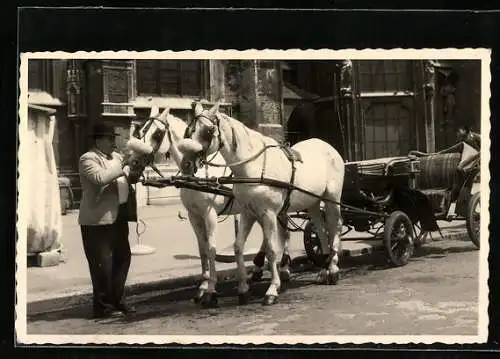 AK Wien, Fiaker bei der Stephanskirche
