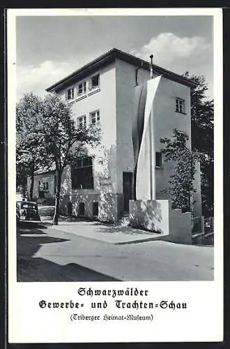 AK Triberg, Schwarzwälder Gewerbe- und Trachten Schau, Triberger Heimat-Museum